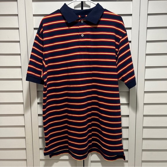 Austin Clothing Co. Other - Imperfect collar shirt 100% cotton medium short sleeved striped textured shirt